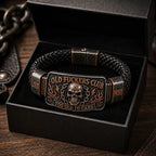💀 OLD FUCKERS CLUBTM Skull Bracelet – A Badge for Men Who’ve Earned Every Scar & Story