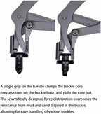 Car Clip Pliers & Trim Removal Tool, Spring-Loaded Fastener Rivet Remover for Auto Door Panels